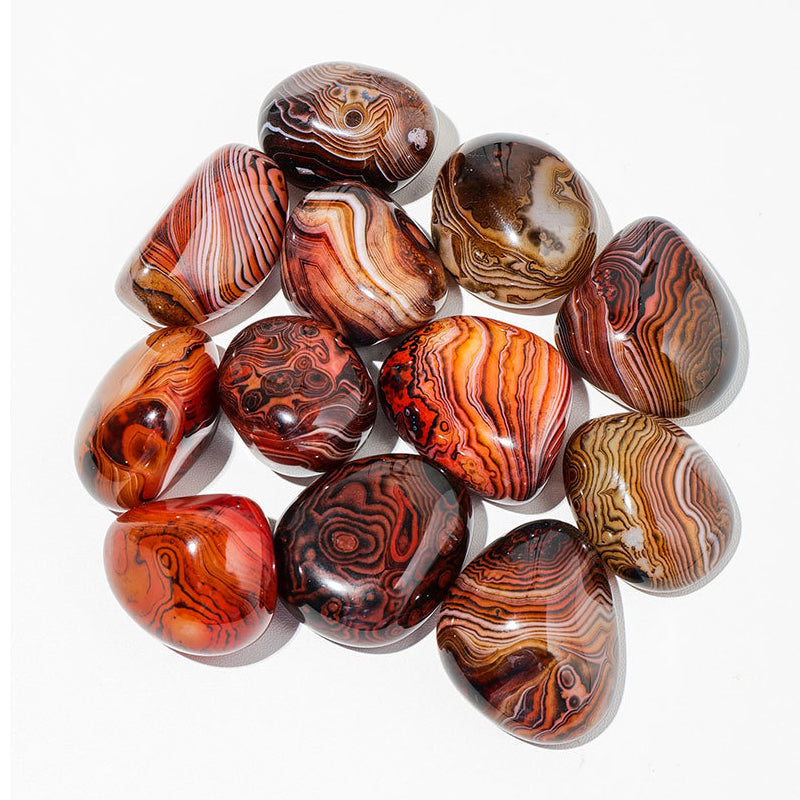 Natural crystal agate rolling stone