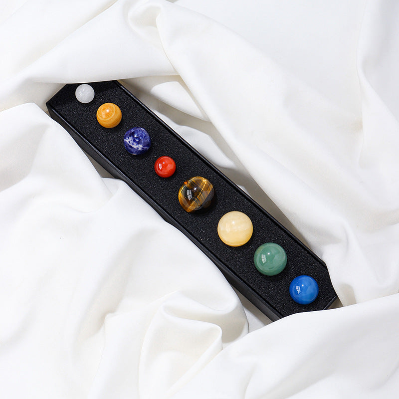 Solar System crystal Ball specimen gift box
