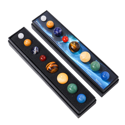 Solar System crystal Ball specimen gift box