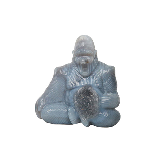 Hand carved crystal king kong