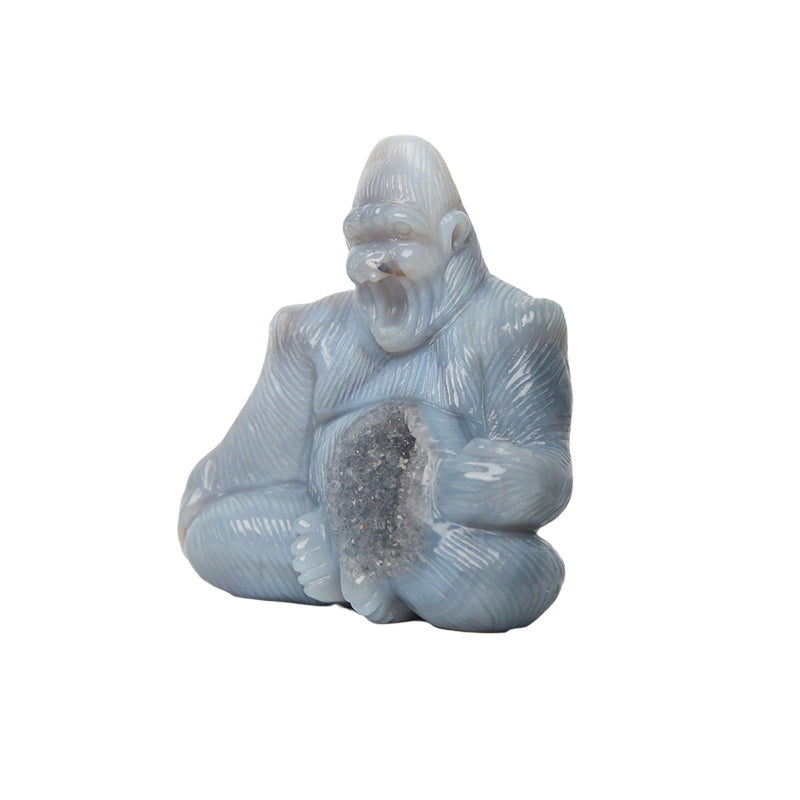 Hand carved crystal king kong