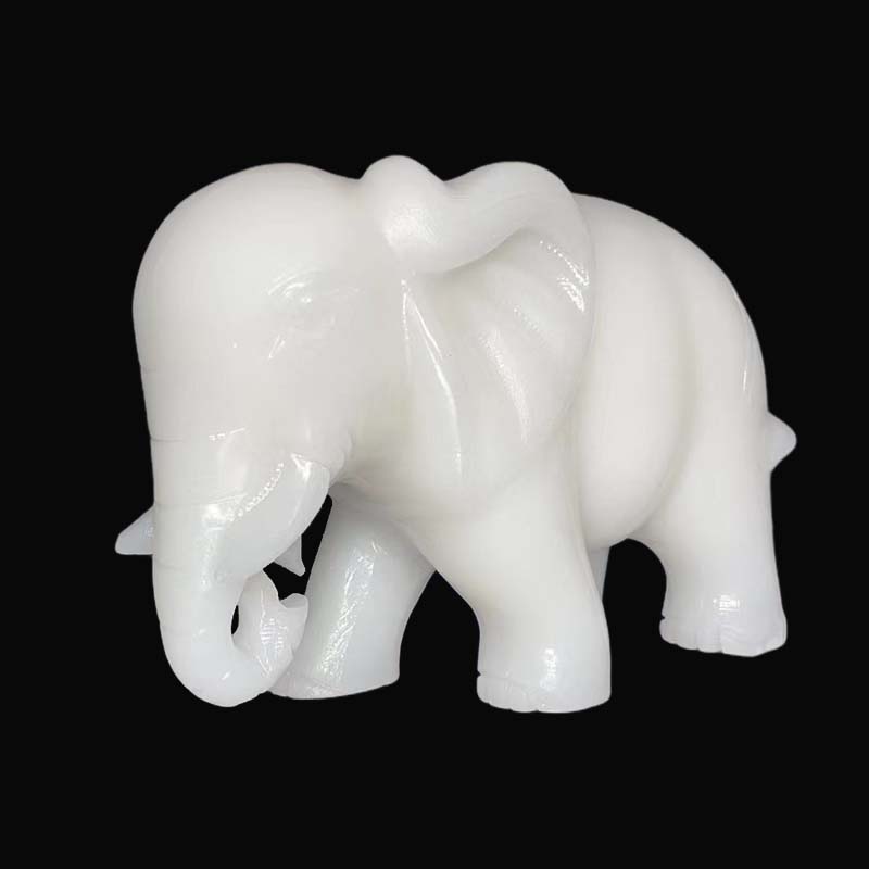 Huge elephant white calcite Big size