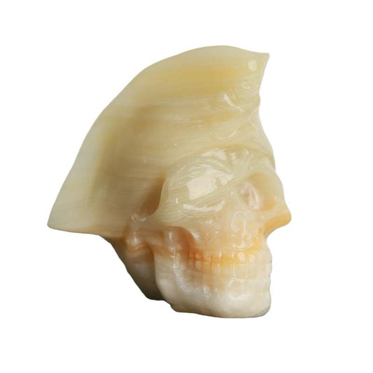Big skull carving calcite awesome