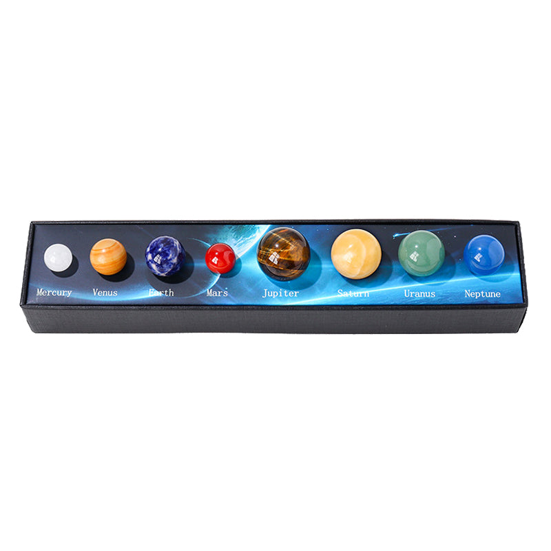 Solar System crystal Ball specimen gift box