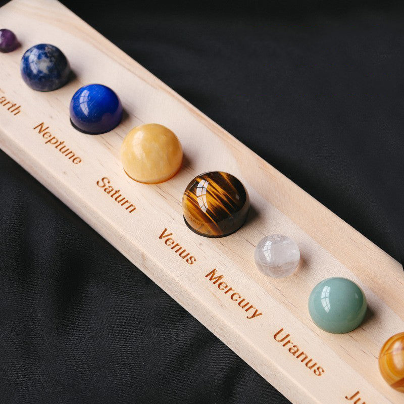 Solar System crystal Ball specimen gift box