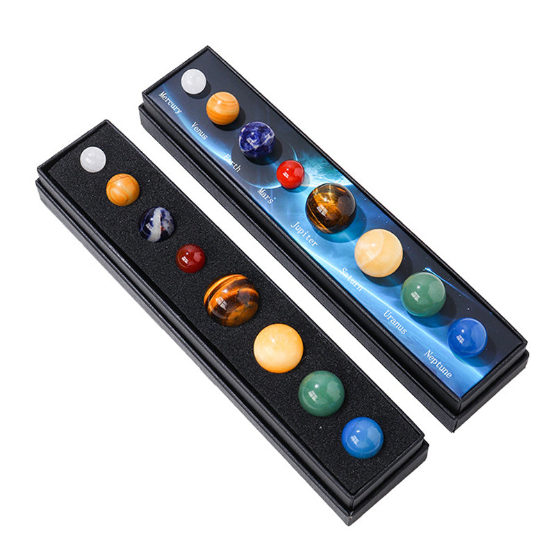 Solar System crystal Ball specimen gift box